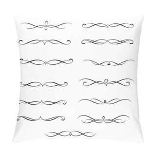 Personality  Set Of Decorative Elements. Dividers.Vector Illustration. Pillow Covers