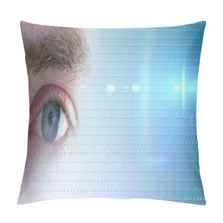 Personality  Close Up Of Eye  Pillow Covers