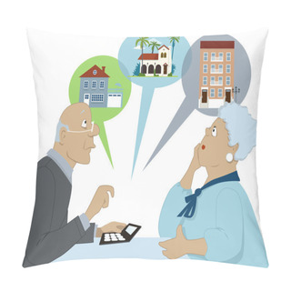 Personality  Considering Senior Housing Options Pillow Covers