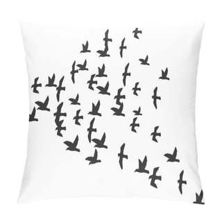 Personality  A Flock Of Flying Birds Pillow Covers