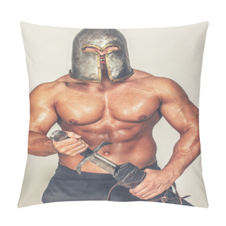 Personality  Barbarian With Weapon Pillow Covers