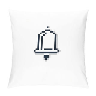 Personality  Simplistic Ringing Hand Bell Sign. Pillow Covers