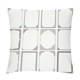 Personality  Decorative Frames And Borders A4 Proportions Set 4 Pillow Covers