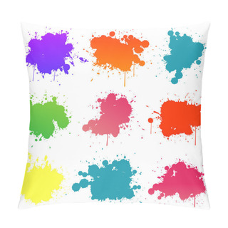 Personality  Paint Splats Pillow Covers