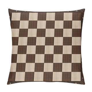 Personality  Wooden Chess Board Background Pillow Covers