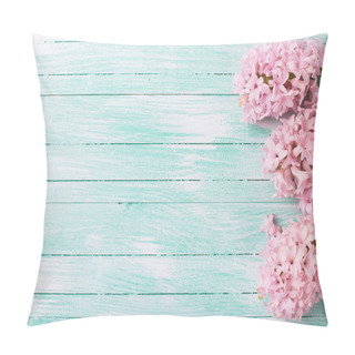 Personality  Background With Fresh Flowers Hyacinths   Pillow Covers