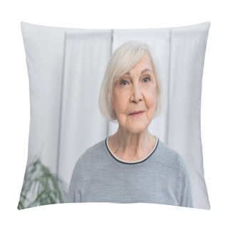 Personality  Elderly Woman Looking At Camera In Hospital Pillow Covers