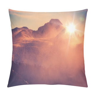Personality  Sunny Mountain Landscape Pillow Covers