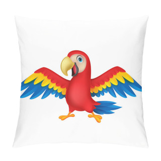 Personality  Cute Macaw Cartoon Flying Pillow Covers