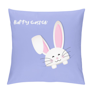Personality  Cute Easter Bunny Background Pillow Covers