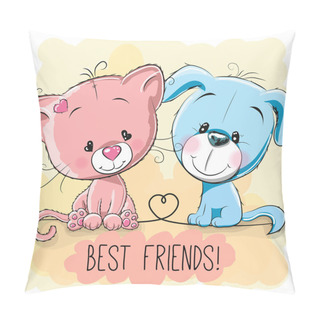 Personality  Cat And Dog Pillow Covers