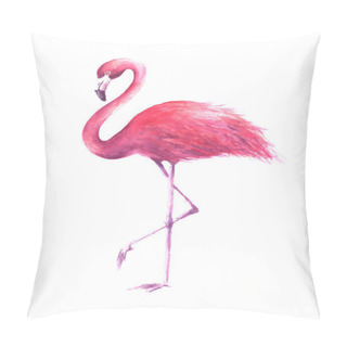 Personality  Watercolor Rose Flamingo Pillow Covers