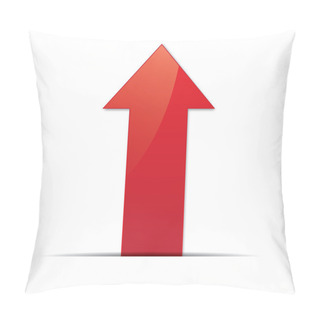 Personality  Red Arrow. Vector Pillow Covers