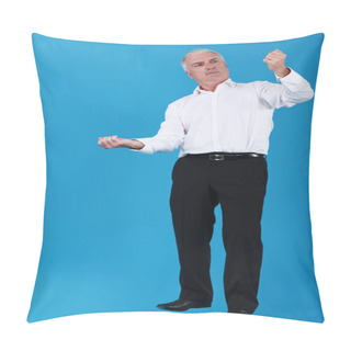 Personality  Businessman Looking At His Nails Pillow Covers