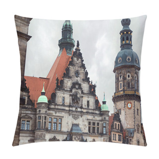 Personality  Old Historical Cathedral Of Holy Trinity And Clock Tower In Dresden, Germany Pillow Covers