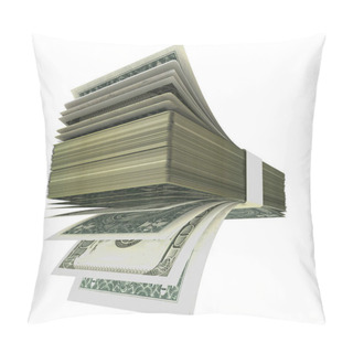 Personality  Dollars Front Like Fan Pile - 3d Rendering Pillow Covers