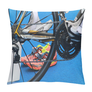 Personality  Prepared Bicycle Equipment For Triathlon Pillow Covers