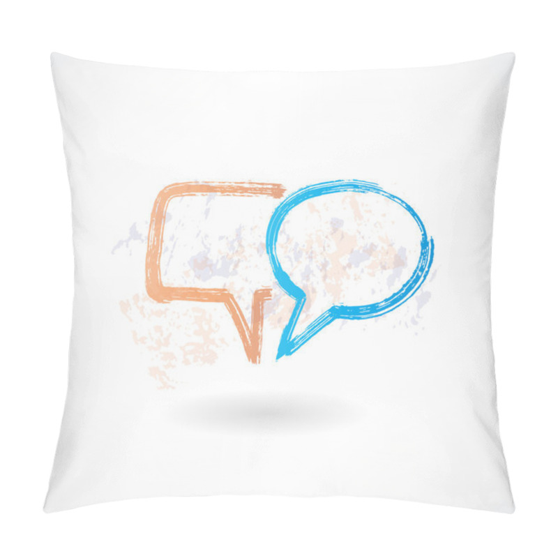 Personality  Speech bubbles icon. pillow covers