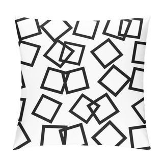 Personality  Scattered, Random Squares Pattern Pillow Covers