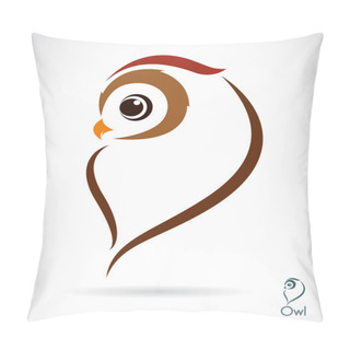 Personality  Vector Image Of An Owl Pillow Covers