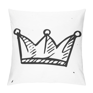 Personality  Simple Crown Icon. Pillow Covers