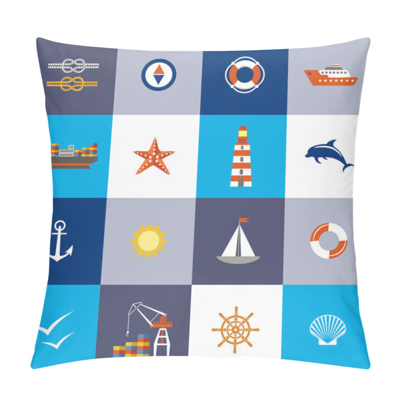 Personality  Sea subject. Port. pillow covers