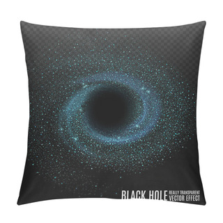 Personality  Black Hole. Cosmos Black Hole In Space. Stars And Material Falls Into A Black Hole. Pillow Covers