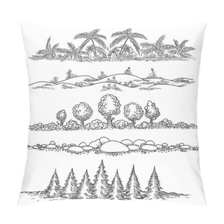 Personality  Nature Line Landscape Set Pillow Covers