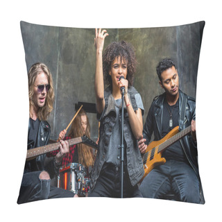 Personality  Rock Band Rehearsing In Studio  Pillow Covers