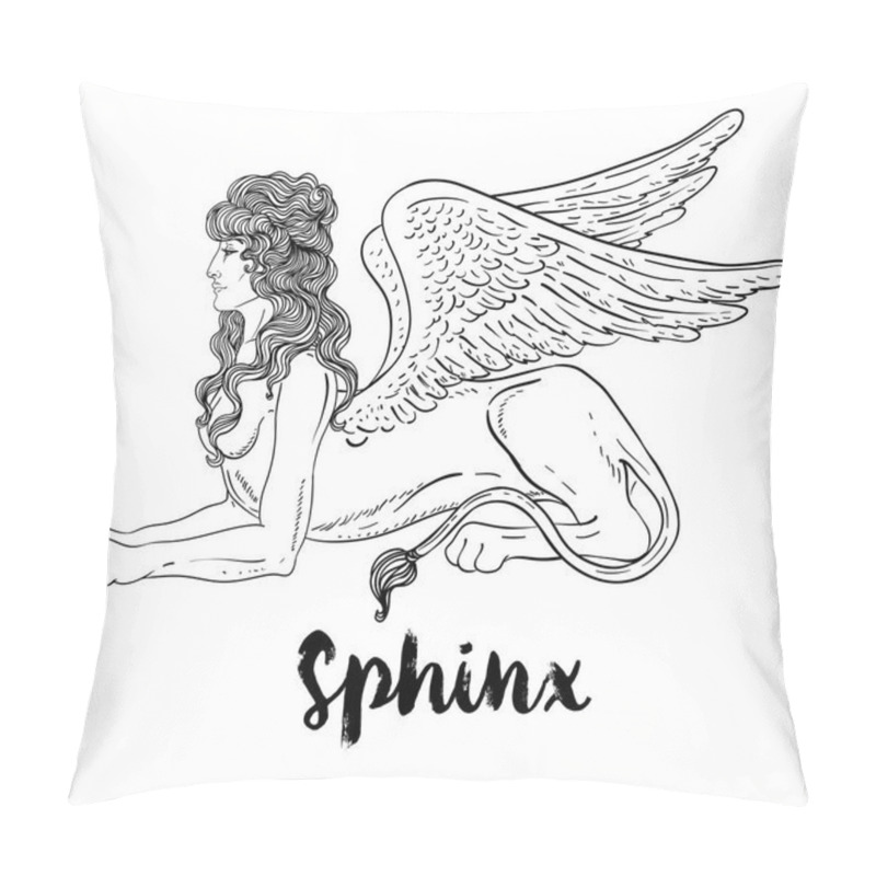 Personality  Sphinx mythical creature pillow covers