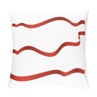 Personality  Red Ribbons Pillow Covers