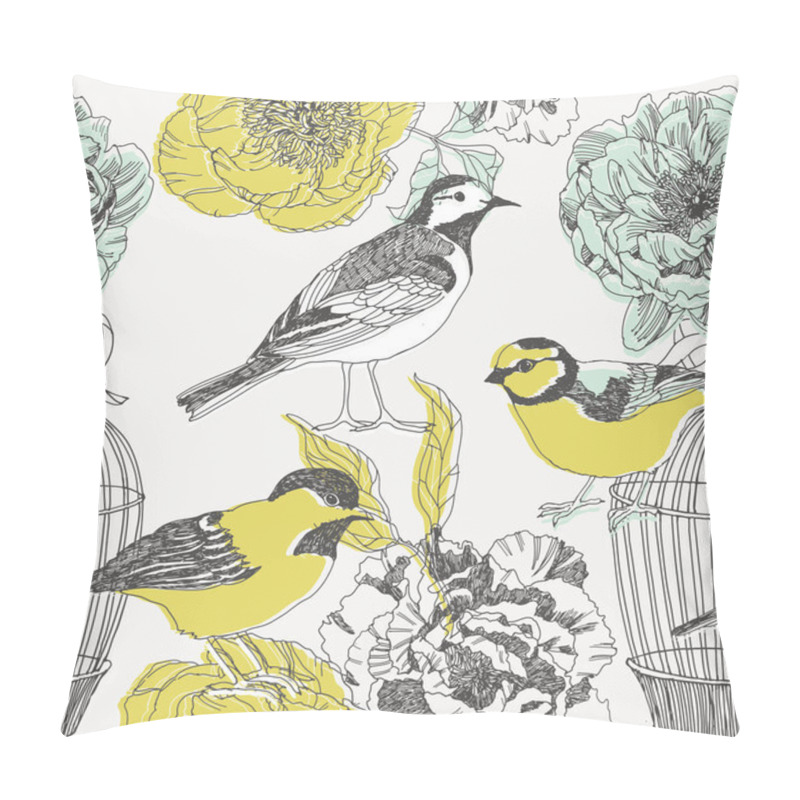 Personality  Birds pillow covers