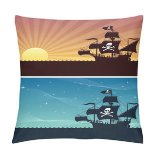 Personality  Pirate Backgrounds Pillow Covers