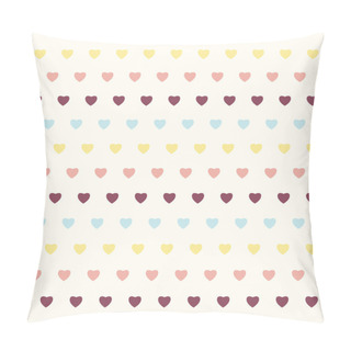 Personality  Seamless Pattern With Hearts For Valentine's Day  Pillow Covers