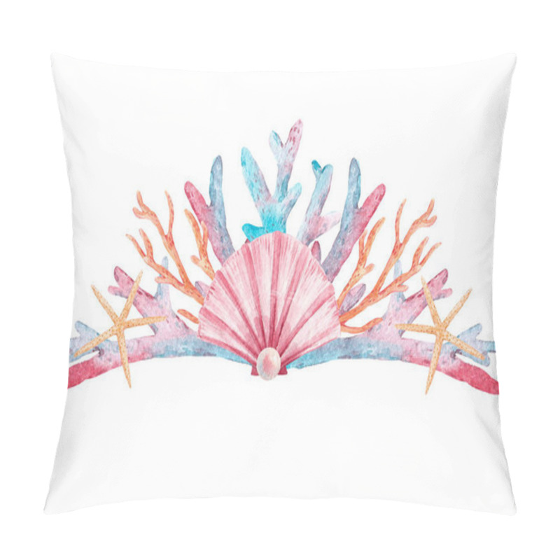 Personality  Watercolor coral crown pillow covers
