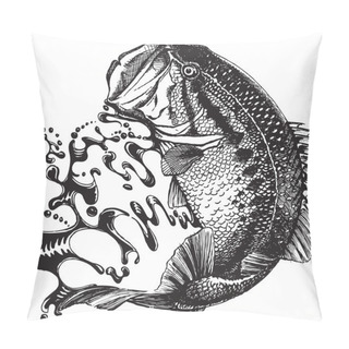 Personality  Jumping Bass Pillow Covers