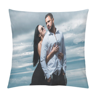 Personality  Lovely Sexy Couple. Sexy Couple. Passionate Sexy Moments. Romantic Couple In Love Dating. Man Kissing And Embracing Woman In The Tender Passion. Pillow Covers
