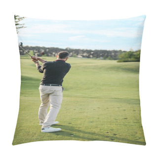 Personality  Man Playing Golf  Pillow Covers