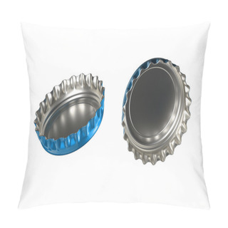 Personality  3d Blue Soda Bottle Cap Back Pillow Covers