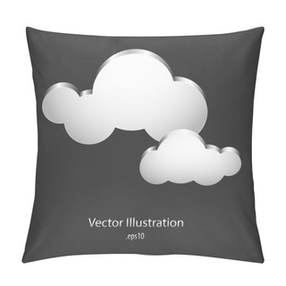 Personality  Speech Cloud Bubbles. Vector Illustration.  Pillow Covers