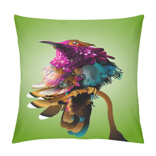 Personality  Vector Illustration Of A Bird Pillow Covers
