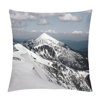 Personality  Fantastic Spring Landscape With Snow Mountain Pillow Covers
