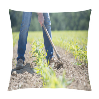 Personality  Hoeing Corn Field Pillow Covers