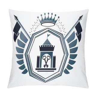 Personality  Vintage Heraldic Emblem Pillow Covers