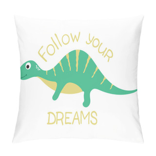 Personality  Cute Dino Illustration Pillow Covers