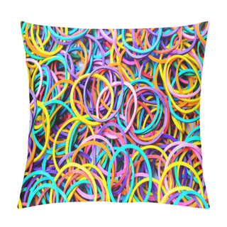 Personality  Colorful Rubber Bands Pillow Covers