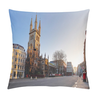 Personality  Street Holborn  In London With Church Pillow Covers