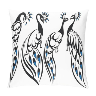 Personality  Peacocks Pillow Covers