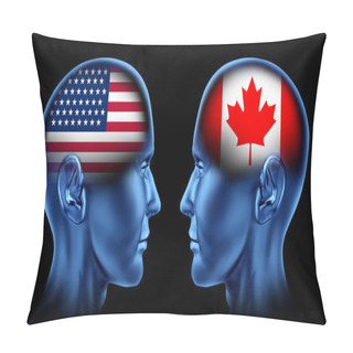 Personality  American And Canadian Trade Partnership Pillow Covers
