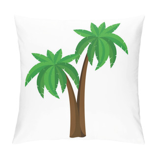 Personality  Green Palm Tropical Plant Pillow Covers